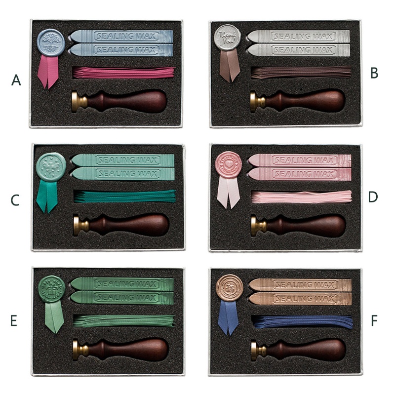 Bộ Dụng Cụ Đóng Dấu Sáp Niêm Phong Thiệp Thủ Công Diy