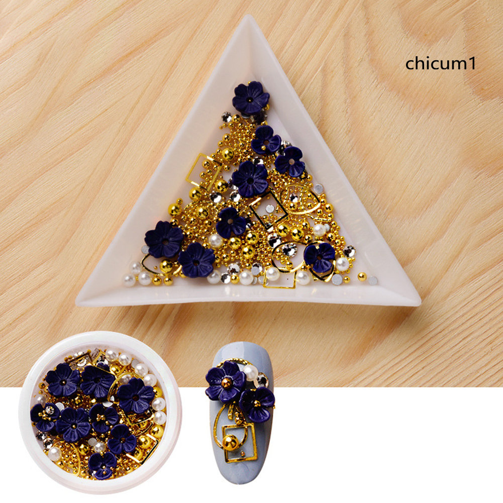 Hộp sequin đính móng trang trí 3D nghệ thuật thời trang