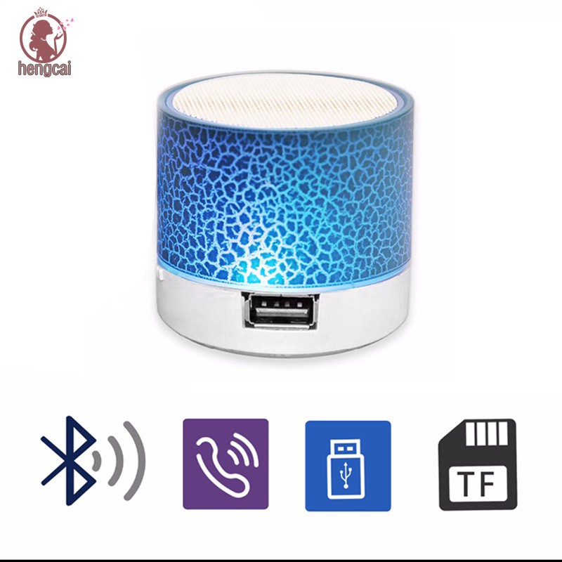 Loa Bluetooth Có Đèn Led Nhiều Màu Sắc Nhỏ Gọn Cho Phòng Ngủ / Ngoài Trời