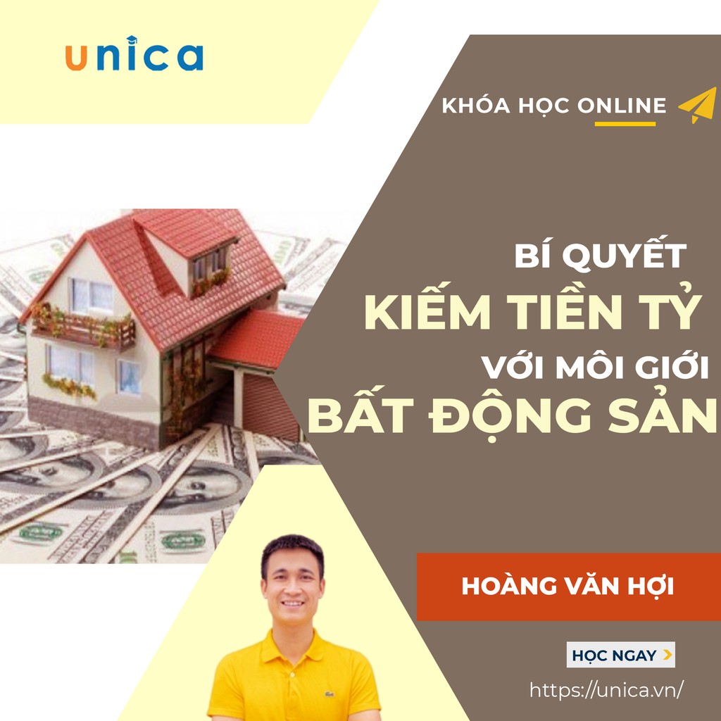 [Voucher-FULL Khóa học online] Bí quyết kiếm tiền tỷ từ môi giới Bất động sản-nhà đất bán hàng kinh doanh đầu tư cọc