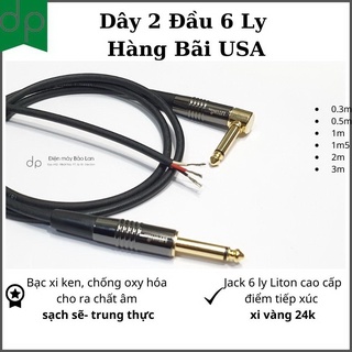 Dây Hai Đầu 6.5, Bạc Xinken Cao Cấp, Bảo Hành 6 Tháng 1 Đổi 1 (Hàng Bãi USA)