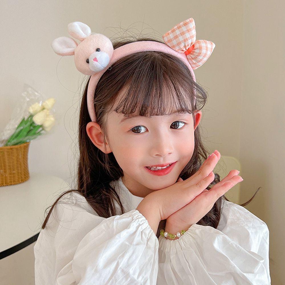 Băng Đô Cài Tóc Vải Bông Thắt Nơ Họa Tiết Hoạt Hình Dùng Làm Đạo Cụ Chụp Ảnh Cho Bé Gái