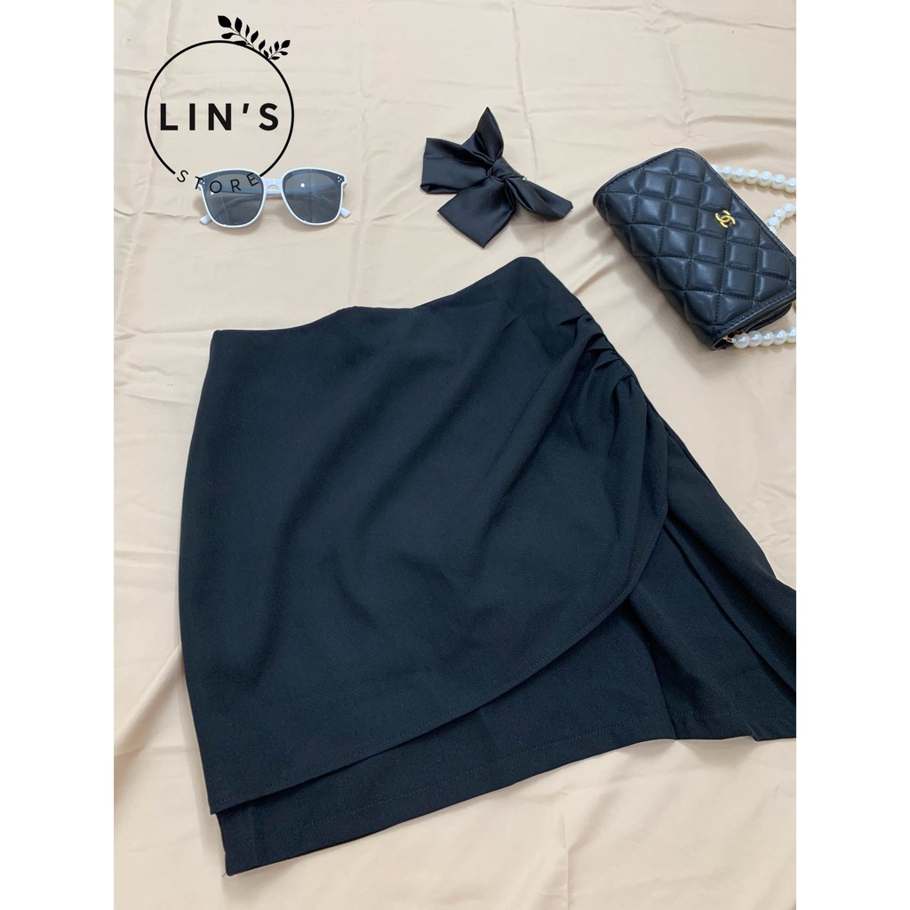 CHÂN VÁY CHỮ A NHÚN EO ⚡️ HÀNG LOẠI 1⚡️ , CHÂN VÁY NHÚN LỆCH TÀ 1 BÊN, CÓ 2 MÀU ĐEN NÂU TRẺ TRUNG ,DỄ MẶC, CÓ LÓT QUẦN | BigBuy360 - bigbuy360.vn