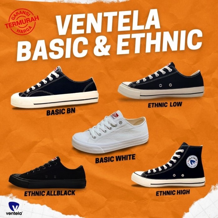 Giày VENTELA Cơ Bản Màu Đen Họa Tiết Dân Tộc VENTELA ETHNIC - 39 ETHNIC