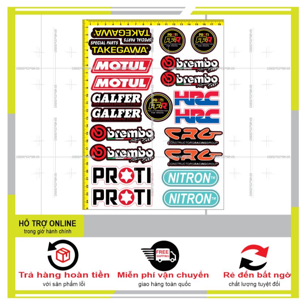 LOGO STICKER DÁN XE MÁY L14 - SHINDECAL2