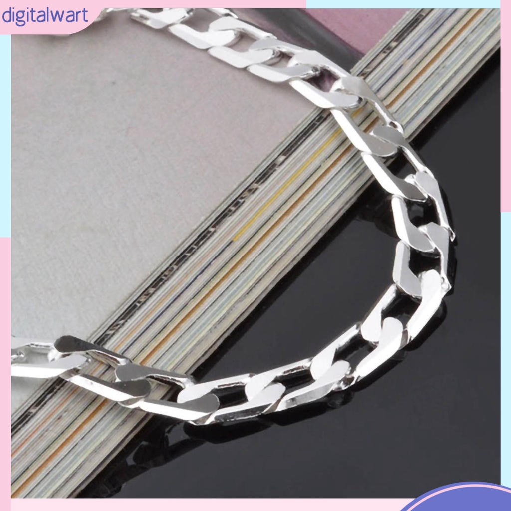 Vòng Tay Mạ Bạc Kiểu Dáng Đơn Giản Cho Nam