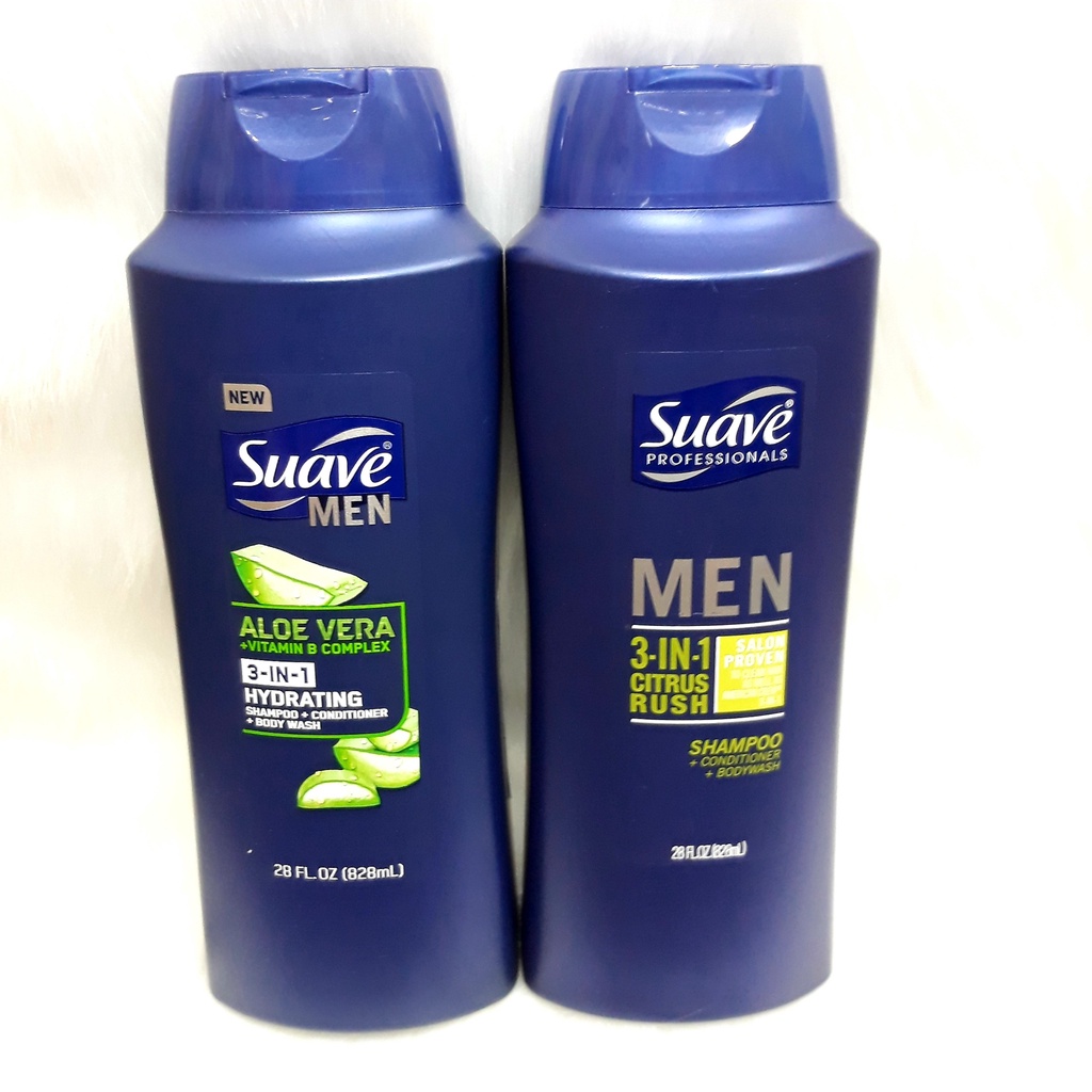 Sữa tắm gội nam Suavemen 3in1 chai 828ml Hàng Mỹ