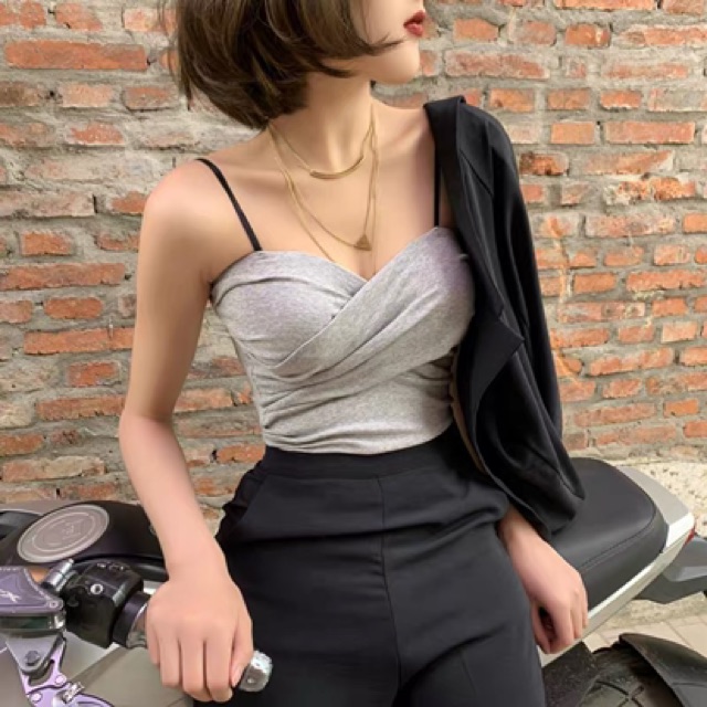 Áo 2 dây bra croptop quây cup ngực 865 | BigBuy360 - bigbuy360.vn