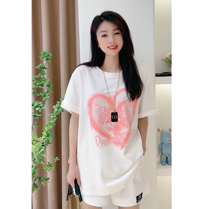 Áo thun NRVP cotton tay ngắn cổ tròn thời trang mùa hè phong cách Hàn Quốc