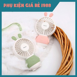 Quạt bàn mini baseus led usb fan 2 kèm pin 800mah