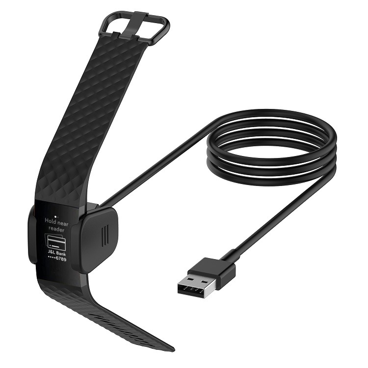 Dây cáp sạc USB dài 1M dành cho vòng tay thông minh Fitbit Charge 2 3 4