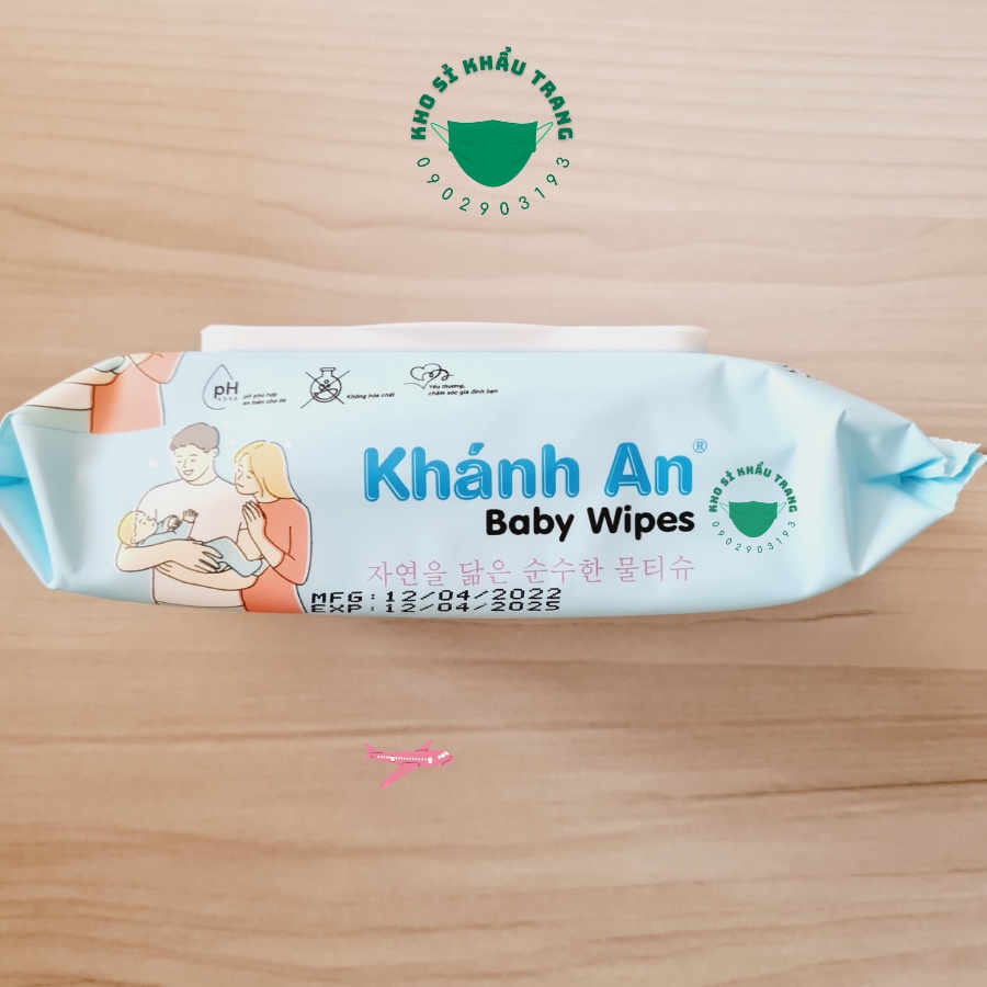 Khăn ướt baby Khánh An hương thơm nhẹ nhàng