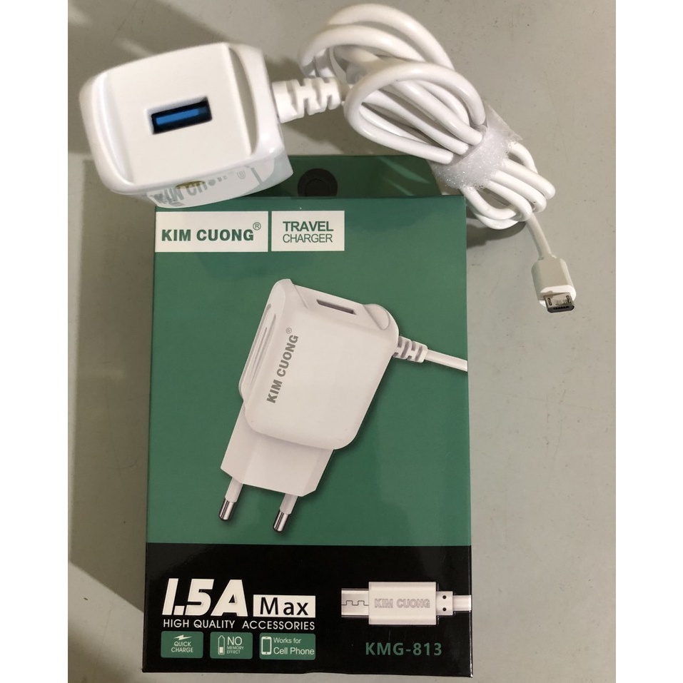 Sạc Kim Cương 813 Liền Dây - Sạc Samsung ( Mẫu Mới ) - sạc ổn định , bền , sử dụng tiện lợi, chân MICRO