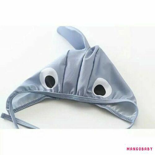 ☞Mg-2pcs Tập Đi Bé Gái Bé Trai Đồ Bơi Cá Mập Trang Phục Đồ Bơi Bikini Bộ Đồ Đi Biển