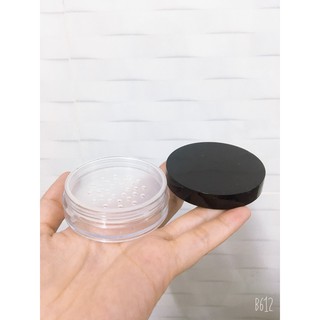 VỎ HỘP PHẤN BỘT + BÔNG PHẤN (HANDMADE)