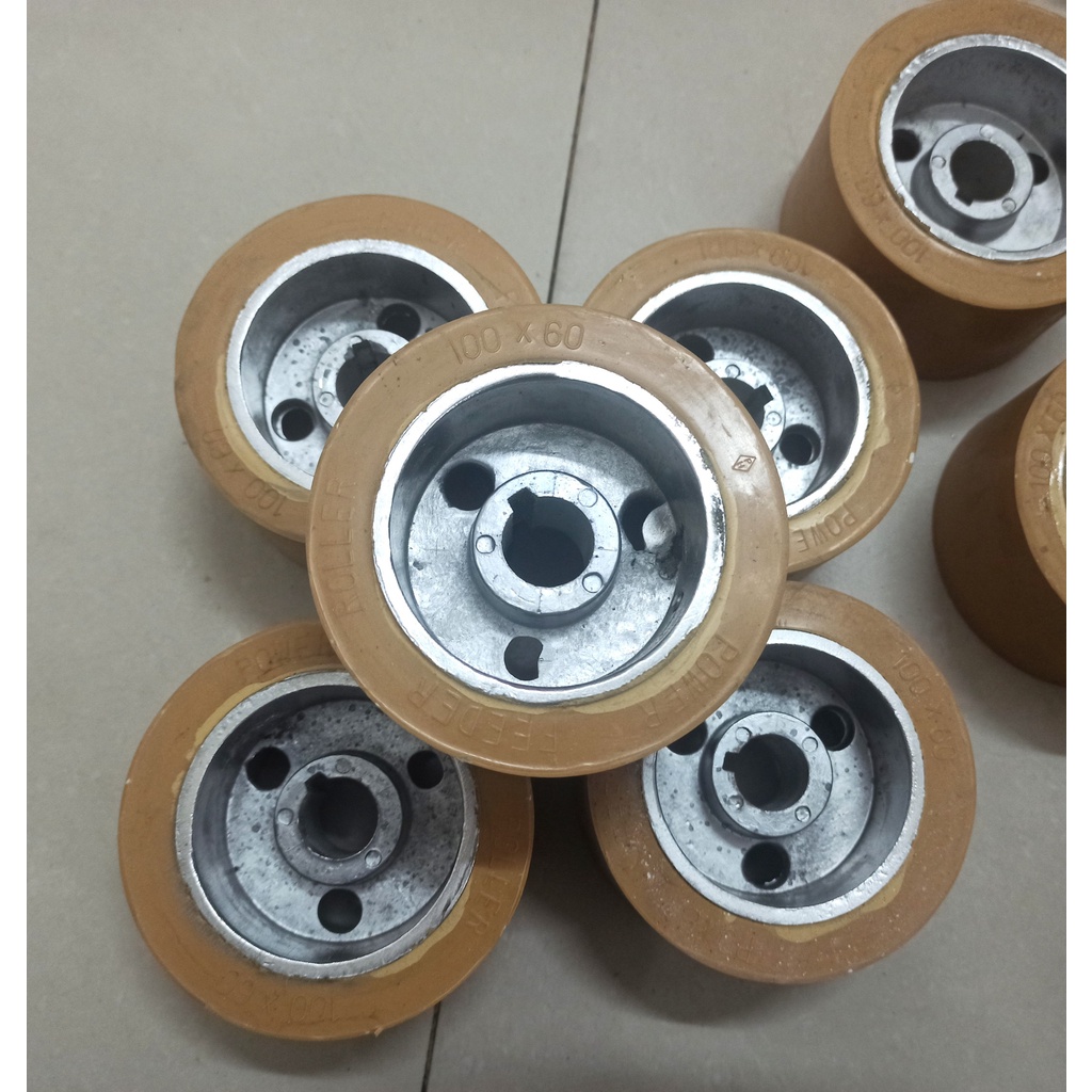 BÁNH XE ĐƯA PHÔI/BÁNH XE ĐẦU BÒ NGÀNH GỖ MÀU VÀNG - KÍCH THƯỚC 60X100 CỐT 20