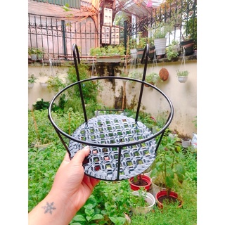 Móc sắt tròn để chậu cây treo ban công sơn tĩnh điện