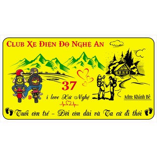 LOGO CLUB XE ĐIỆN ĐỘ NGHỆ AN 37 ( 30 LOGO + 1 CỜ )