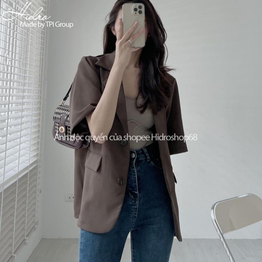 Áo Blazer ngắn tay thời trang Hàn Quốc dễ phối đồ | BigBuy360 - bigbuy360.vn