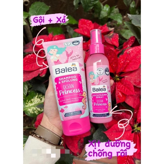 Dầu gội - xả Balea cho bé gái hàng chính hãng