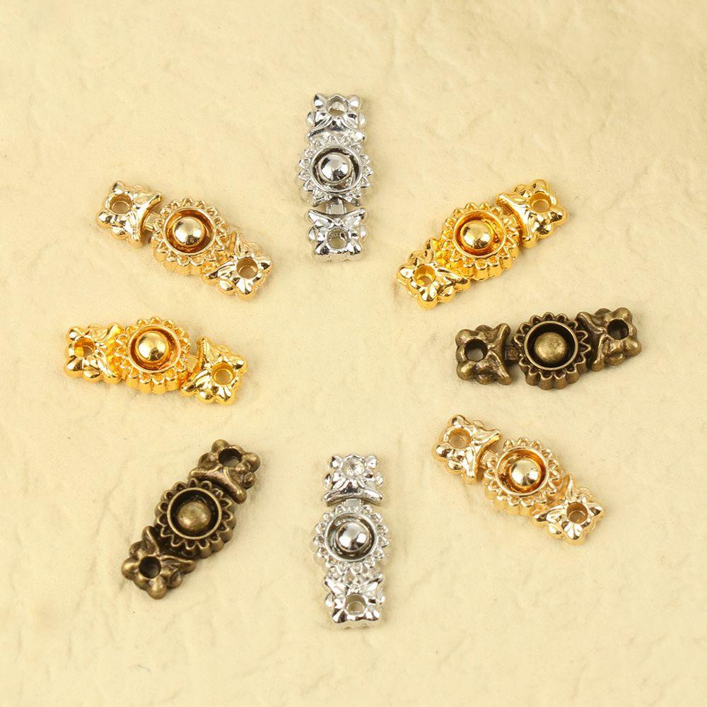 Bộ 10 Nút Thắt Lưng 10mm Bằng Kim Loại Dành Cho Búp Bê / Túi Xách / Quần Áo
