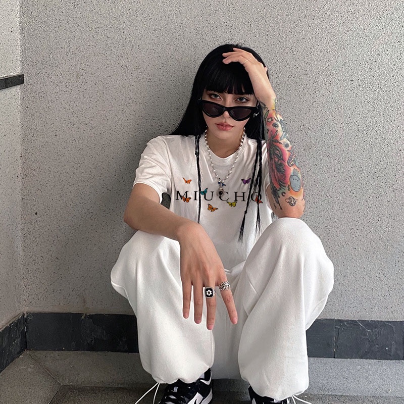 Áo croptop nữ tay ngắn cổ tròn vải thun cotton kiểu hàn quốc CR027 Miucho in hình hoạ tiết