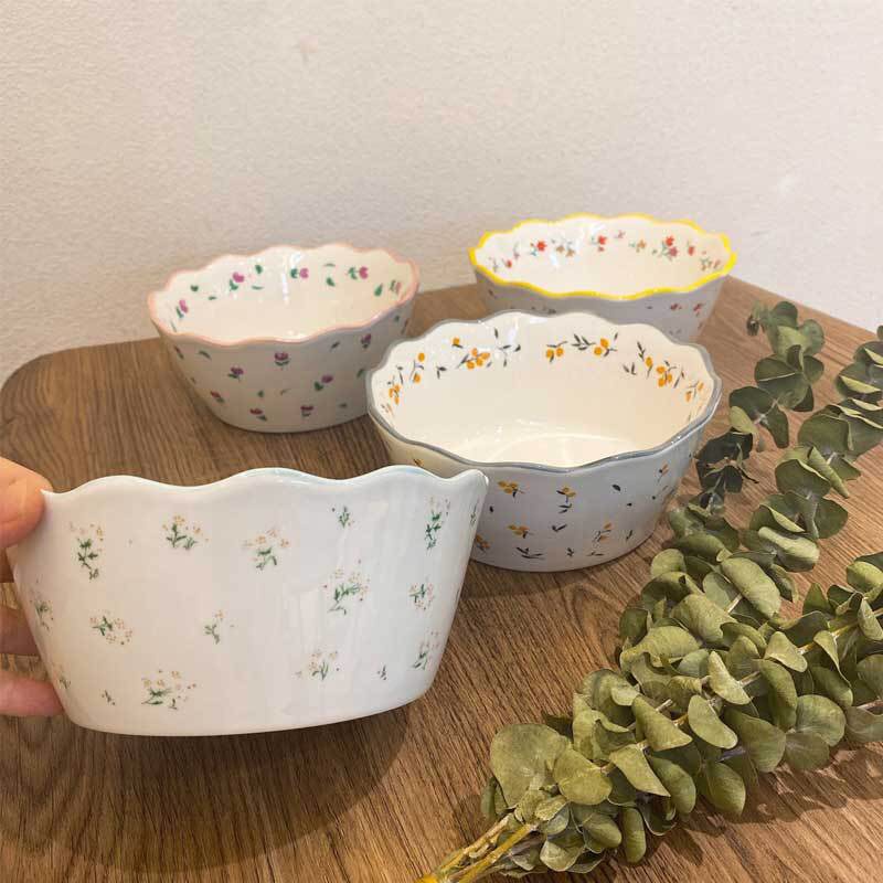 🌈🌈Bát tô sứ họa tiết hoa nhí màu pastel nhẹ nhàng