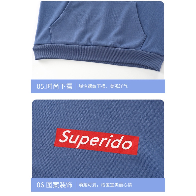 Áo hoodie tay dài in họa tiết thời trang thu đông phong cách Hàn Quốc cho bé 80-150cm