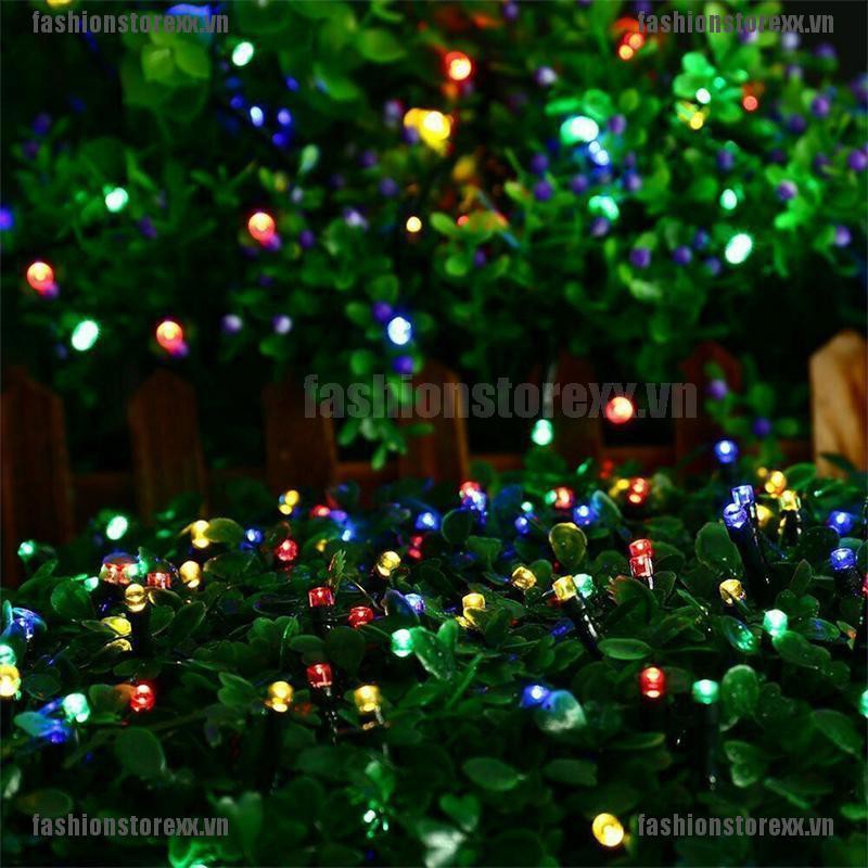 FASSI 50 LED Solar Fairy Lights Chain Christmas Tree Chain Outdoor Garden Party VN