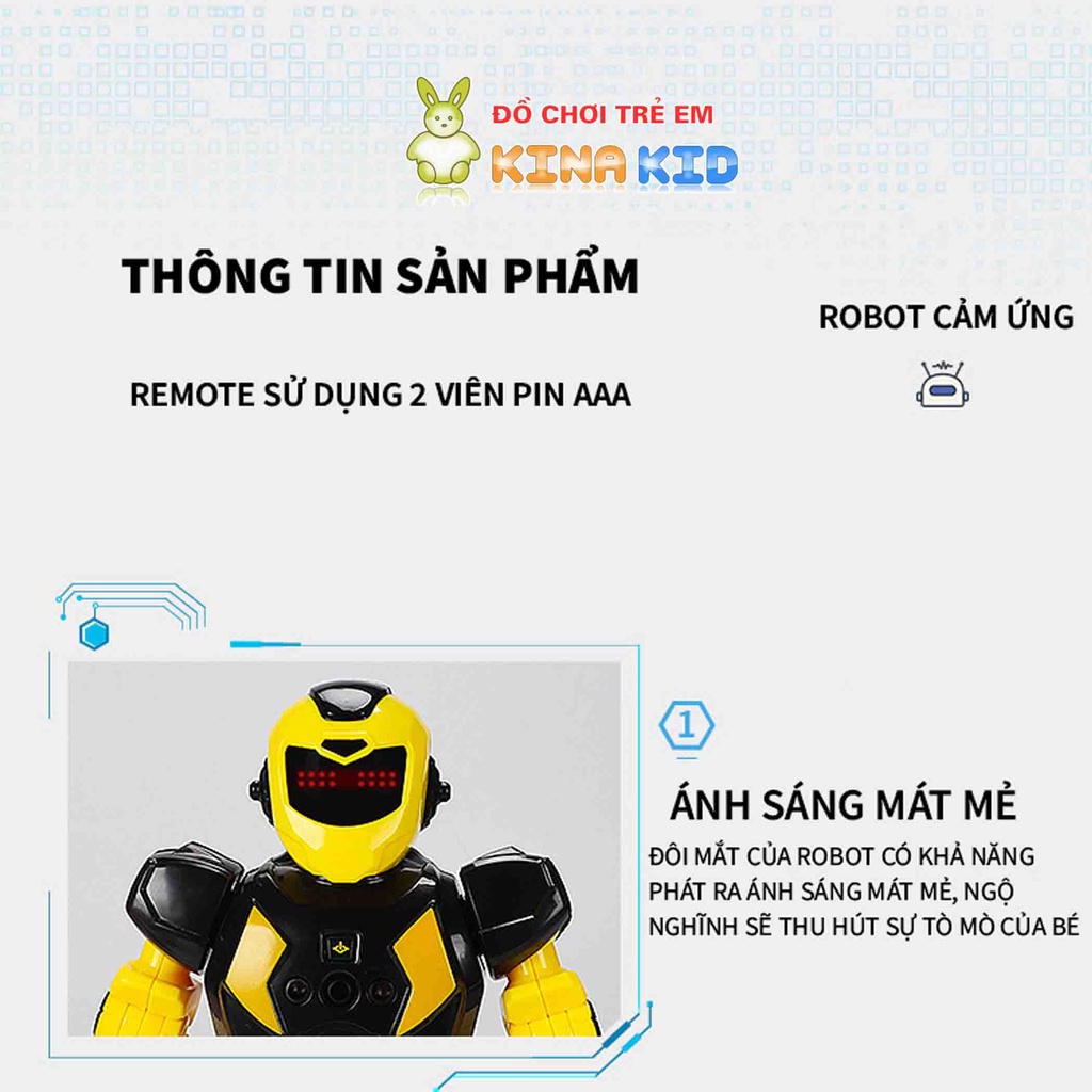 Robot thông minh điều khiển từ xa bằng cử chỉ tay và Remote SMART ROBOT NO822
