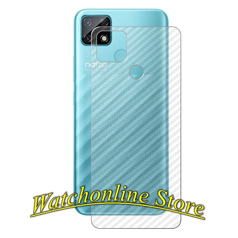 Cường lực Full màn Realme Narzo 30A Narzo 50A 50i thế hệ mới bảo vệ màn / Carbon mặt lưng