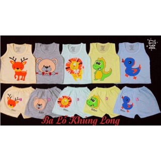 Set 5 bộ cotton hàng đẹp cho bé size đại
