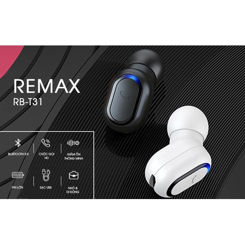 Tai nghe bluetooth Remax RB-T31 chính hãng mini siêu nhỏ tí hon mini pin trâu