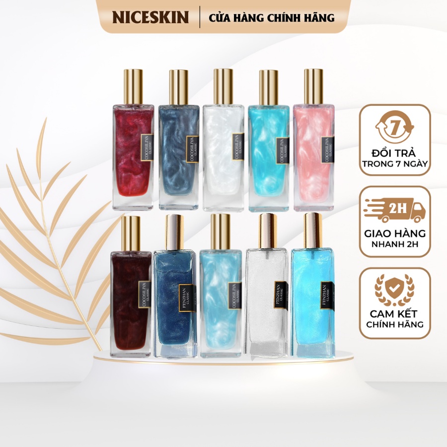 Body mist Xịt thơm body ánh nhũ dành cho nam và nữ Cocosylia 50ml - Hương thơm tự nhiên, quyến rũ, lưu hương lâu