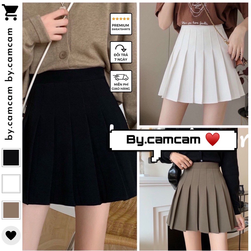 Chân váy xếp ly, Chân váy tennis xòe basic Mặc Gì Cũng Xinh 𝘽𝙮.𝘾𝙖𝙢𝙘𝙖𝙢 | BigBuy360 - bigbuy360.vn