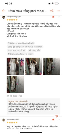 Đầm maxi trắng phối ren,dự tiệc,đi biển(kèm ảnh thật).