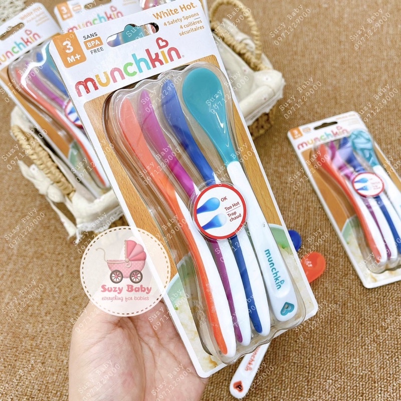 THÌA SILICON BÁO NÓNG MUCHKIN - Chính Hãng tách lẻ chiếc