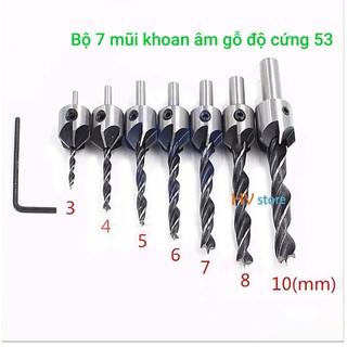 Bộ 7 mũi khoan gỗ doa lỗ vít