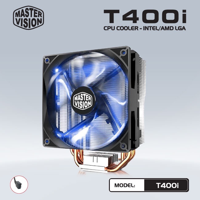 Tản nhiệt khí Masster Vision T400i - Support all Socket AMD &amp; Intel - CHÍNH HÃNG