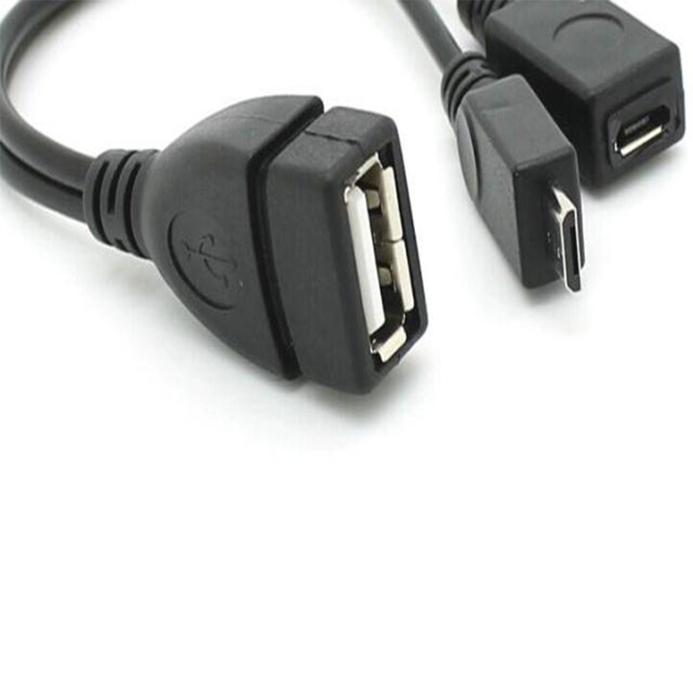 Dây cáp USB OTG ra cổng và jack cắm cổng Micro USB 3 trong 1 đa dụng chất lượng cao