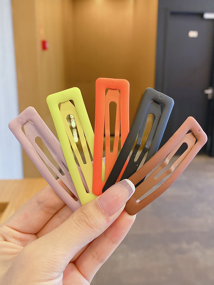 Kẹp tóc màu kẹo phong cách Hàn Quốc thời trang xinh xắn cho nữ