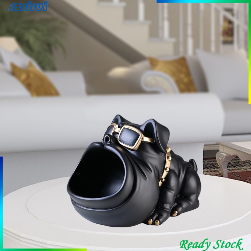 Mô Hình Chó Bull Bằng Nhựa Resin Thời Trang Dùng Trang Trí Bàn Làm Việc