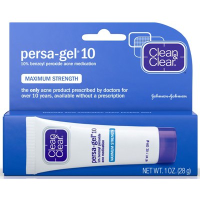 [Meoheo] Gel làm khô mụn Clean &amp; Clear Persa-Gel 10 Acne Medication Gel 1oz