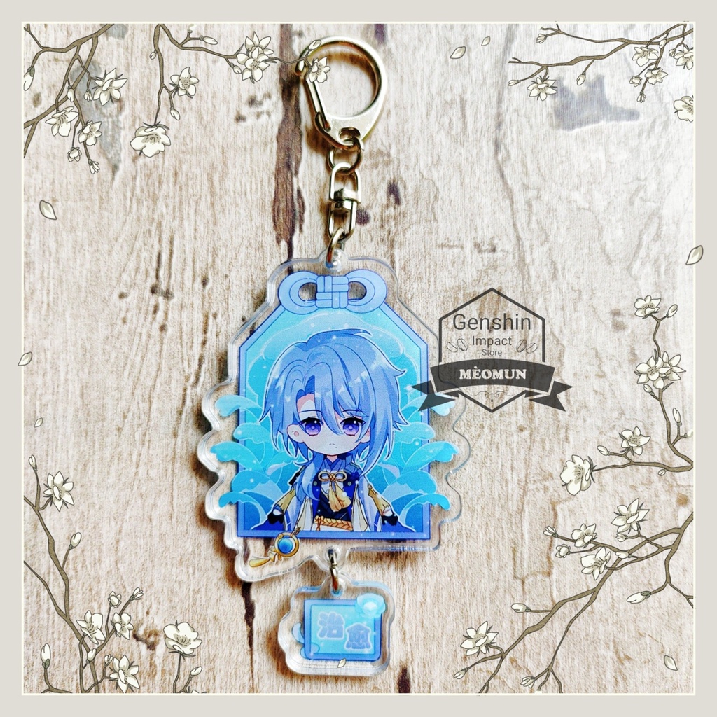 AYATO Móc khóa Genshin Impact M15 (in giữa acrylic)