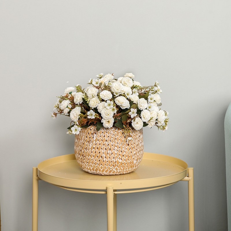 Bó Hoa Cẩm Chướng Giả Bằng Lụa 30CM Dùng Trang Trí Phòng Khách/Văn Phòng