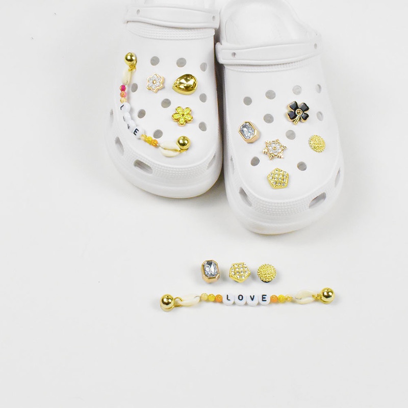 Bộ Phụ Kiện Khóa Dây Giày Crocs Phong Cách Cổ Điển Độc Đáo DIY