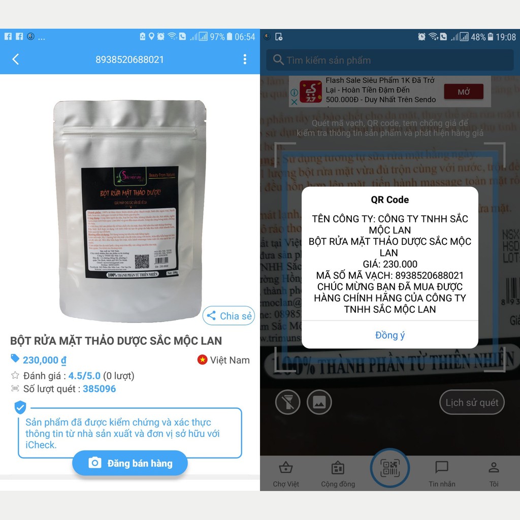 Bột rữa mặt Sắc Mộc Lan | BigBuy360 - bigbuy360.vn