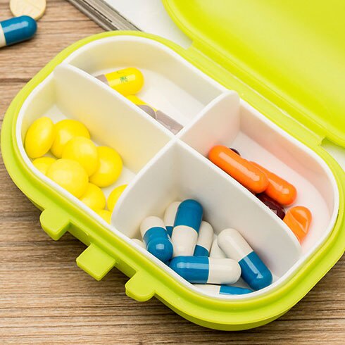 Hộp chia thuốc nhỏ 4 ngăn tiện lợi