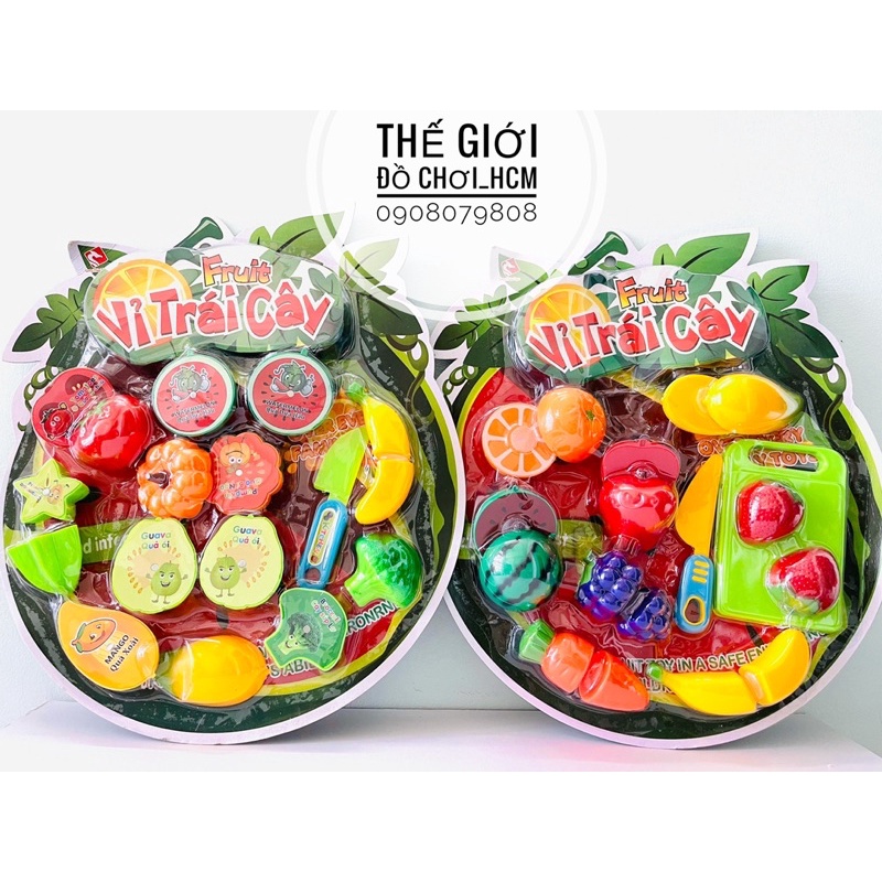 [HOT- VỪA CHƠI VỪA HỌC] Đồ chơi trái cây/hoa quả cắt thái dành cho bé yêu thích công việc nhà bếp