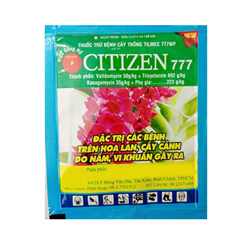 Thuốc trừ bệnh CITIZEN 777, Đặc trị vi khuẩn và nấm cho hoa lan, cây cảnh
